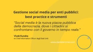 gestione social media enti pubblici con strumenti e strategie